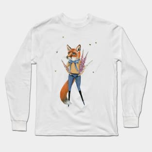 Clarence the fox Long Sleeve T-Shirt